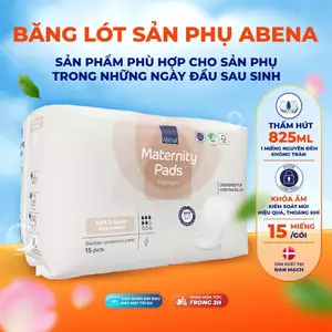 Băng Lót Sản Phụ Abena Maternity Pads Premium Siêu Thấm Hút 800ml Chăm Sóc Mẹ Sau Sinh Gói 15 Miếng