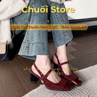 Giày cao gót nữ da PU tổng hợp dệt vải đế cao su dễ thương nhẹ nhàng dịu dàng nữ tính