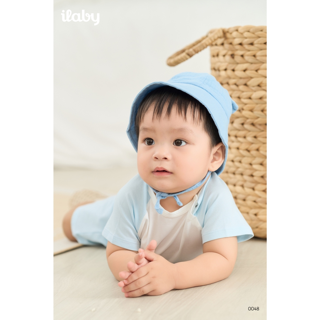 [IBABY 6M-4Y] Bộ quần áo cộc tay cho bé hình cún Puppy đáng yêu, chất cotton mềm mịn thoáng mát [0048]