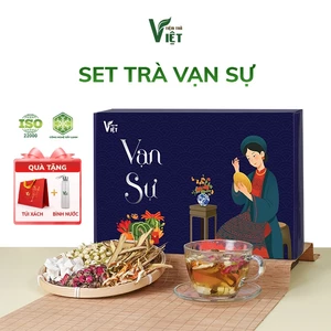 Set trà quà tặng gồm Trà Ngũ Sắc Và Trà Tỏa Hương 40 Gói Giúp Tóc Chắc Khỏe Lưu Hương Cơ Thể - Tiệm Trà Việt
