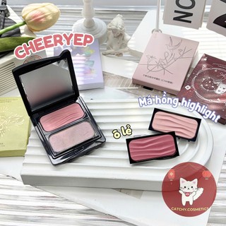 [CHEERYEP] Phấn Má Hồng Satin/Highlight Cheeryep Finish Căng Bóng Tự Nhiên (Ô Lẻ)