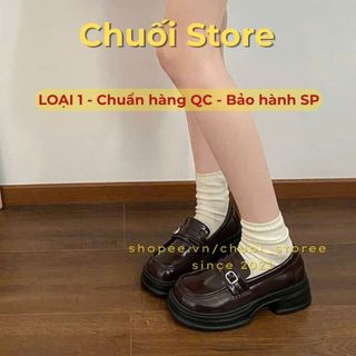 Giày oxford nữ da PU tổng hợp dệt vải đế cao su thanh lịch nhẹ nhàng dễ phối đồ