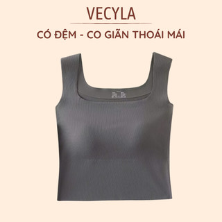[HÀNG LOẠI 1] Áo VECYLA Áo Bra Nữ Đúc Su Tăm Cổ Vuông Dây Bản To Có Mút Ngực Hàng Cao Cấp 3182