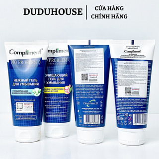 (Hàng Công TY) Sữa Rửa Mặt Compliment Làm Sạch Sâu, Hỗ Trợ Giảm Mụn Gel No Problem 200ml Duduhouse
