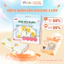 Hộp 6 Khăn Sữa Muslin 2 Lớp Cho Bé IQKAO – Mềm Mịn, Thấm Hút Tốt, Size 30x30cm, An Toàn Cho Trẻ Sơ Sinh