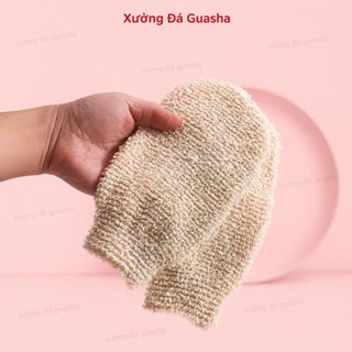 Găng Tay Tẩy Tế Bào Chết Nhẹ Nhàng Giúp Da Sáng Khỏe Thư Giãn - Găng Tay Lưới Sợi Sisal An Toàn Tự Nhiên Cho Da