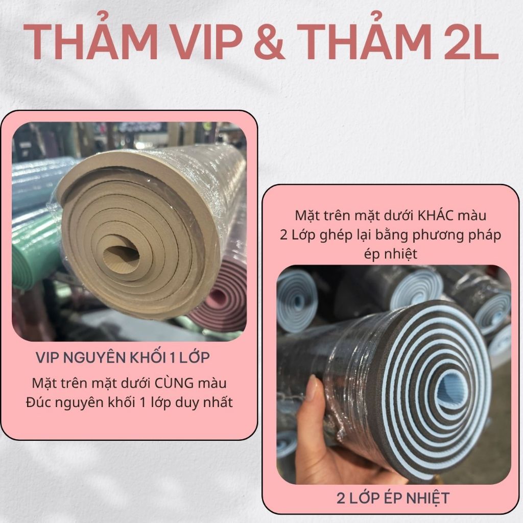 Thảm Yoga Định Tuyến 6/8/10mm Chống Trượt Chất Liệu TPE Cao Cấp Kèm Túi Đựng Đàn Hồi Tốt TOPBODY