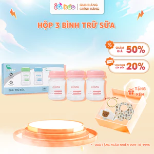 Hộp 3 Bình Trữ Sữa Chất Liệu PP Cổ Rộng Cao Cấp Không Chứa BPA Hỗ Trợ Bảo Quản Sữa Mẹ ,Nắp Kín Chống Rò Rỉ