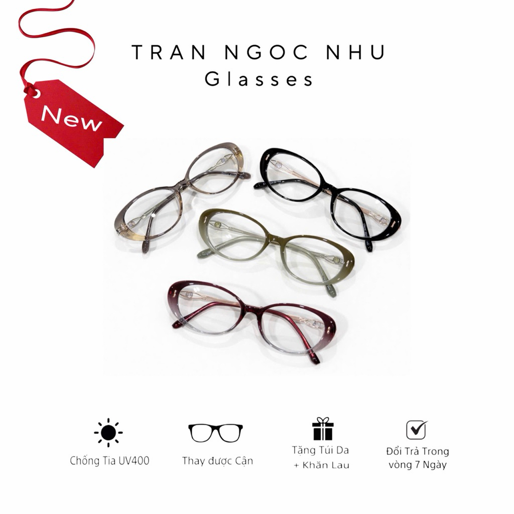 Mã M4 - mắt kính thơid trang dành cho nữ có thể thay cận