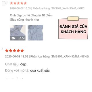 Áo Nữ Tay Ngắn Cổ Tim Chiết Eo Tôn Dáng xamh nhạt xanh đậm trắng Phong Cách Hàn Quốc VANISA SMS101