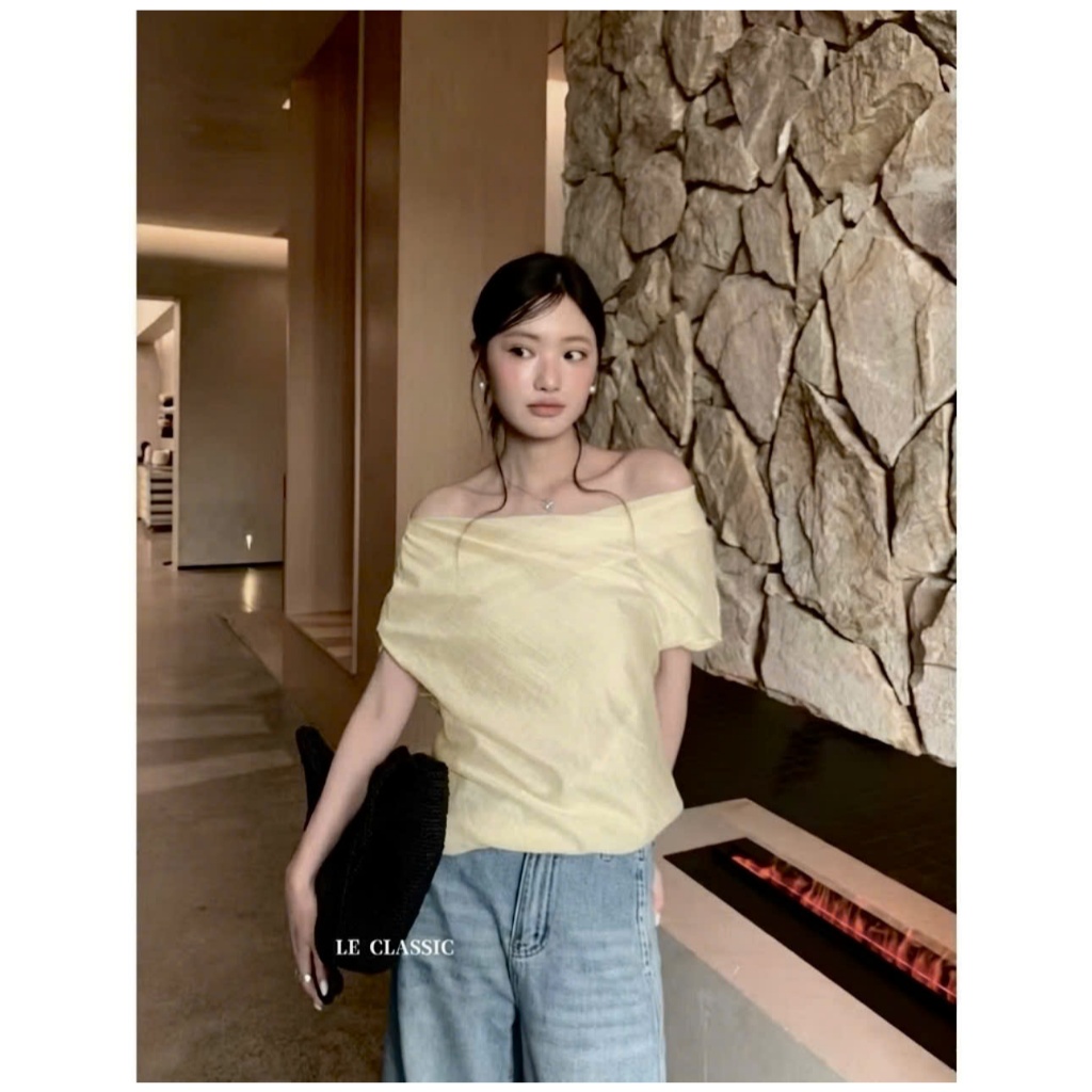 𝗗𝗼𝗻𝗮  - Áo Linen trễ vai