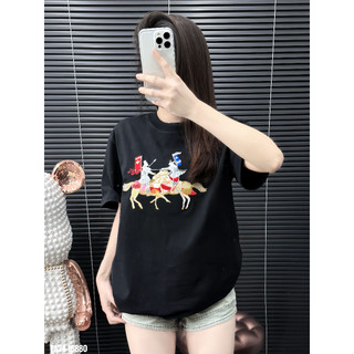 [DEAL MỞ BÁN] Áo Thun Thêu Hình Ngựa Tantier Unisex Form Rộng Local Brand Nam Nữ, Chất Cotton Dày Dặn | TANTIER - TA34