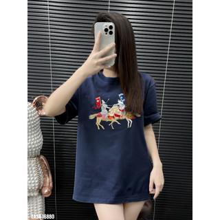 [DEAL MỞ BÁN] Áo Thun Thêu Hình Ngựa Tantier Unisex Form Rộng Local Brand Nam Nữ, Chất Cotton Dày Dặn | TANTIER - TA34