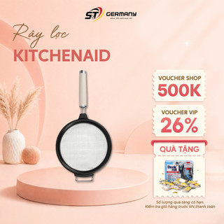 Rây lọc Kitchenaid , chất liệu thép không gỉ cao cấp, tay cầm dài với móc treo tiện lợi GermanySnT HCM
