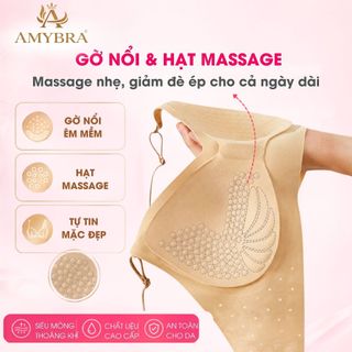 Áo lót hở lưng thoáng khí AMYBRA A925 - Áo ngực nữ mặc nhiều kiểu không lộ viền đệm mỏng nâng ngực