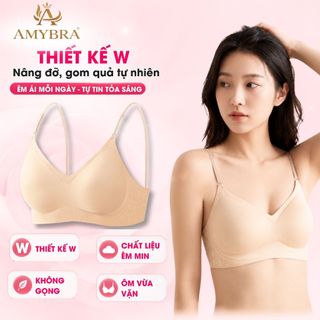 Áo Ngực Nữ Không Đường May Mặc Nhiều Kiểu – Áo Lót Nữ Su Mỏng Nhẹ Bản Hở Lưng Tàng Hình AMYBRA A925