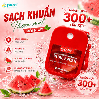 Dung dịch rửa tay kháng khuẩn 99% PURE FRESH 30ml – Thơm Mát, Dưỡng Da lưu hương đến 2h