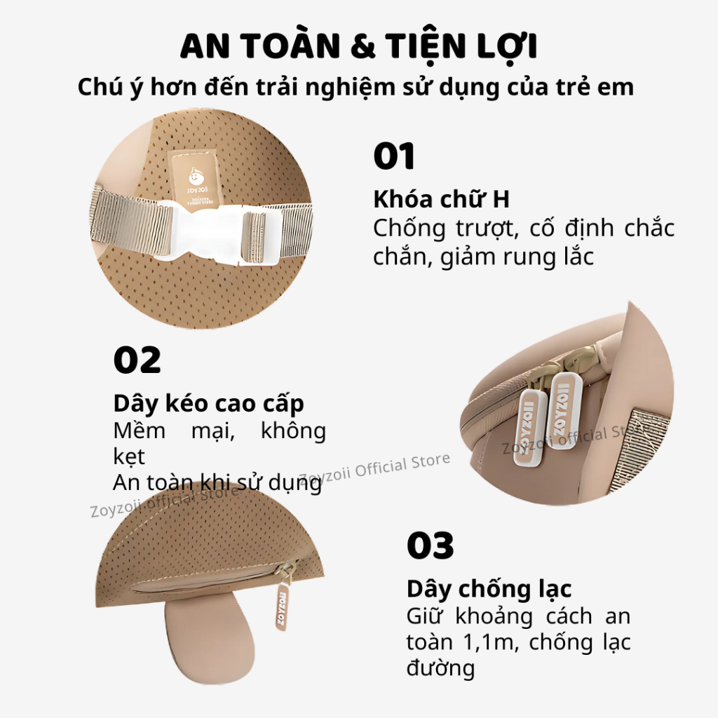 Balo Mầm Non Zoyzoii Cho Bé Trai Bé Gái Đi Học Mẫu Giáo Nhiều Hình Dễ Thương Cao Cấp