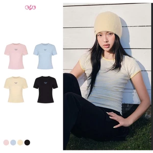Áo thun OLV babytee basic cổ tròn năng động Cotton Babytee nhiều màu phù hợp đi chơi đi dạo