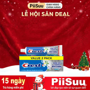Kem đánh răng Crest Baking Soda & Peroxide Whitening With Tartar Protection Fresh Mint [Hàng Mỹ]