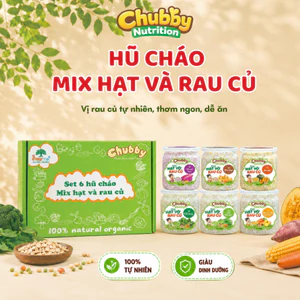 CHÁO MIX HẠT VÀ RAU CỦ CHUBBY- CHO BÉ TỪ 6M+