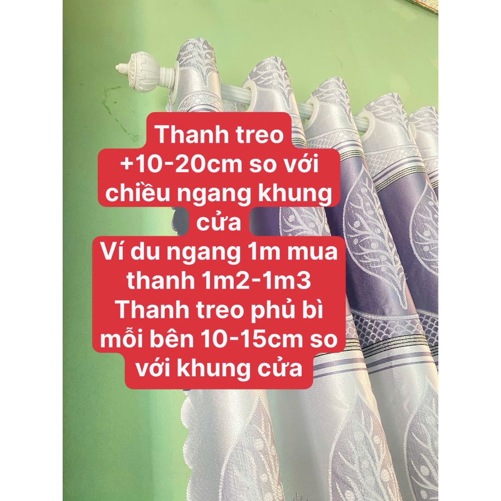 Thanh treo rèm khoan tường đầy đu phu kiện  chắc chắn bền Bỉ nhiều kích thước phu kiện rèm cửa việt Hàn​