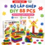 Bộ Lắp Ghép Bông Tuyết DIY 88 Chi Tiết Đồ Chơi Xếp Hình Sáng Tạo Nhiều Màu Sắc Cho Bé