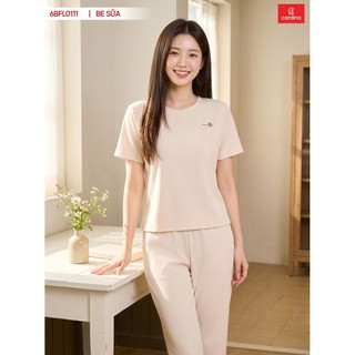 6BFL01 Đồ bộ nữ CARDINA chất tăm lạnh cao cấp co dãn thoải mái qoa cộc tay quần lửng phom ôm vừa tôn dáng trẻ trung
