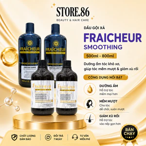 Dầu Gội Xả FRAICHEUR Smoothing 500ml - 800ml | Dưỡng Ẩm Tóc Khô Xơ, Mềm Mượt Bóng Khỏe Chuẩn Salon
