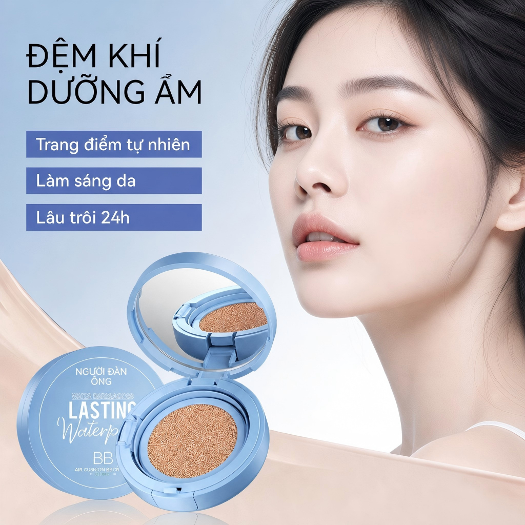 SADOER BB Kem nền cushion,kiểm soát dầu,chống nước,giữ nếp lâu,SPF20 PA++++