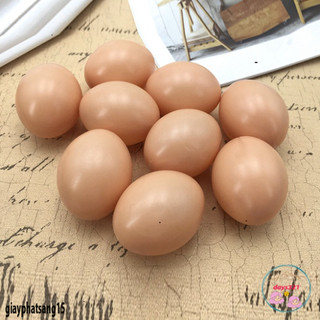 [Loại to như thật] Trứng gà nhựa giả làm mồi cho gà ấp - Đồ chơi cho bé trứng gà mô hình tăng tính sáng tạo