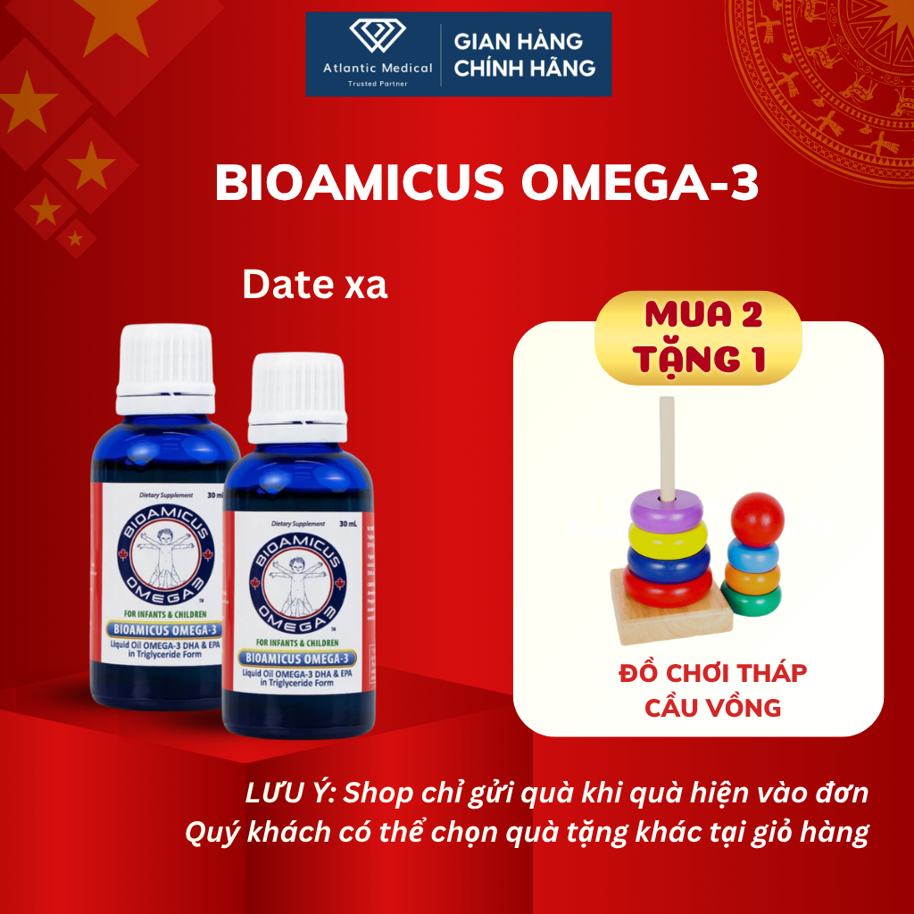 [Quà Hời] Combo 2 Hộp BioAmicus OMEGA 3 Bổ Sung DHA Giúp Bé Thông Minh ...