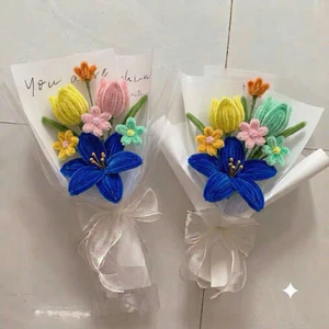 Bó hoa kẽm nhung handmade cao cấp – Quà tặng ý nghĩa cho sinh nhật, tốt nghiệp, lễ kỷ niệm