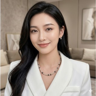 [N1164] Vòng Cổ, Dây Chuyền Ngọc Trai Đá Nhân Tạo, Chuỗi Hạt Ngọc Trắng Đen Xám, Sang Trọng - DAISYN
