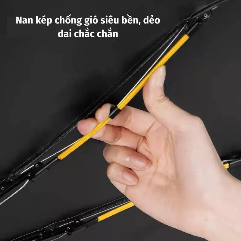 Ô Dù Che Mưa Chống Nắng 24 Nan UPF50+ Tự Động Gấp Mở 2 Chiều, Khung Xương Dày Cứng Cáp