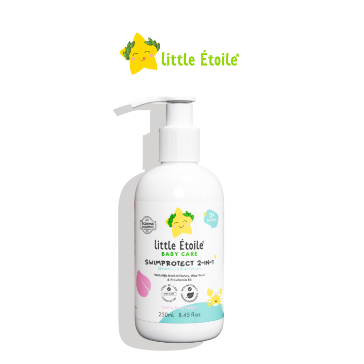 Sữa tắm gội Little Étoile Úc bảo vệ da và tóc sau khi bơi cho bé