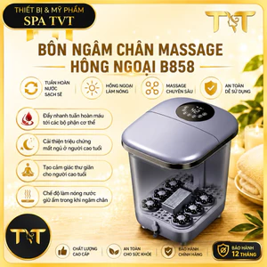 BỒN NGÂM CHÂN MASSAGE TỰ ĐỘNG B858 KY2101 KY2206, CON LĂN TỰ ĐỘNG, LÀM NÓNG NƯỚC, KHỬ KHUẨN