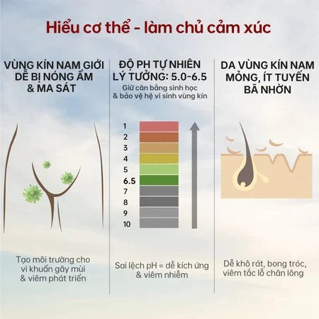 Lepetit Nước rửa vùng kín nam 100ml dưỡng collagen kháng viêm làm sạch sâu lưu hương thơm suốt ngày