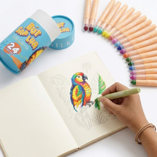 Bút Sáp Lụa Siêu Mịn 12/24 Cây - Colormate