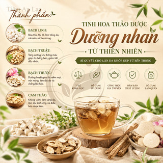 30 Set Trà Tam Bạch Thang Bồi Bổ Khí Huyết, hỗ trợ trắng da, mờ thâm nám tàn nhang, ngừa não hoá