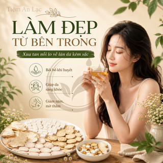 30 Set Trà Tam Bạch Thang Bồi Bổ Khí Huyết, hỗ trợ trắng da, mờ thâm nám tàn nhang, ngừa não hoá