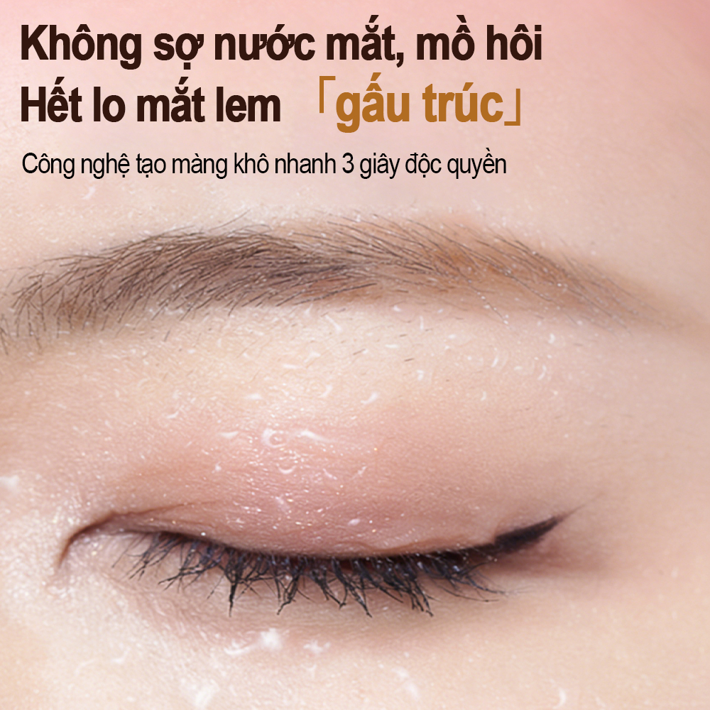 Mascara GECOMO, kháng nước, lâu trôi 36h, chống nhòe, chuốt mi cong vút và, dài hơn, không tôi