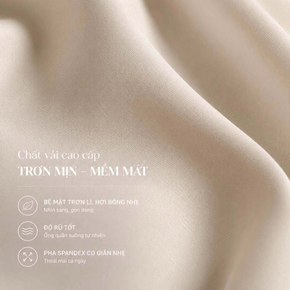 Quần Baggy Nữ SMART BAGGY Thiết Kế Lưng Chun Có Thể Điều Chỉnh Dễ Dàng, Quần Bầu Công Sở Tôn Dáng Chân Thẳng Gọn - L'amm