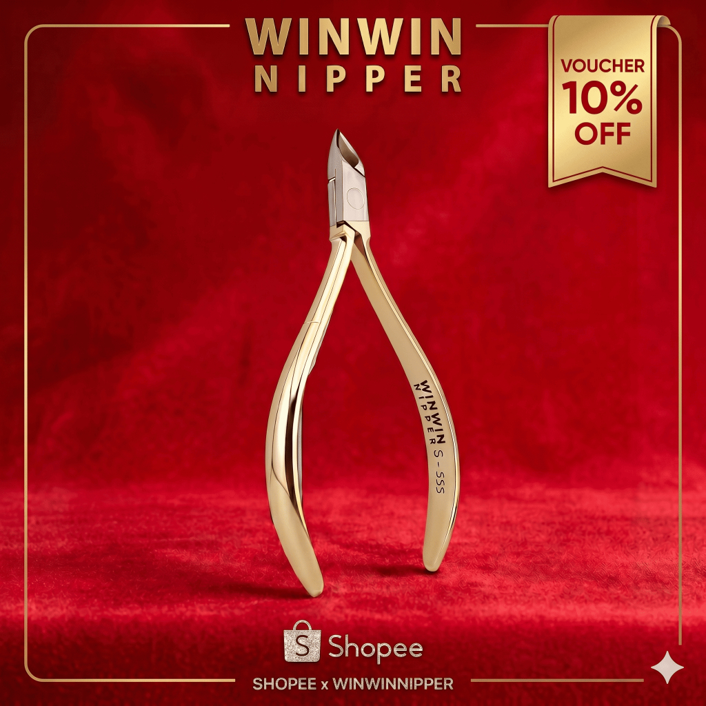 Kềm Cắt Da Thép Chuyên Dụng Mạ Vàng 24K WINWIN NIPPER S-555S