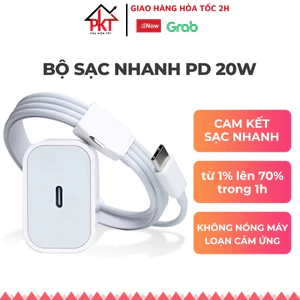 Bộ Sạc Nhanh PD 20W Cam Kết Sạc Nhanh Không Nóng Máy Bảo Hành 12 Tháng