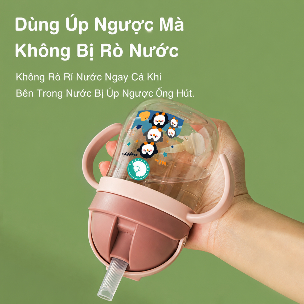 Preferred Cốc ăn dặm cho bé, chống rò rỉ, bình tập uống di động cho trẻ BY01