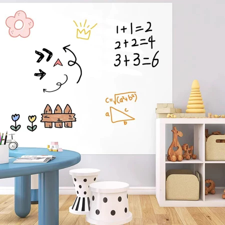 Bảng Trắng Dán Tường Tĩnh Điện, Bảng Tự Dán Không Hại Tường, Bảng Viết Bút Lông Không Dùng Keo HOMIE