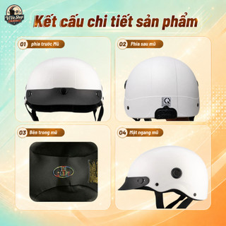 MŨ BẢO HIỂM NAM/NỮ NỬA ĐẦU CAMRY HELMETS – NHẸ ÊM KHI ĐỘI, NỔI BẬT KHI DI CHUYỂN