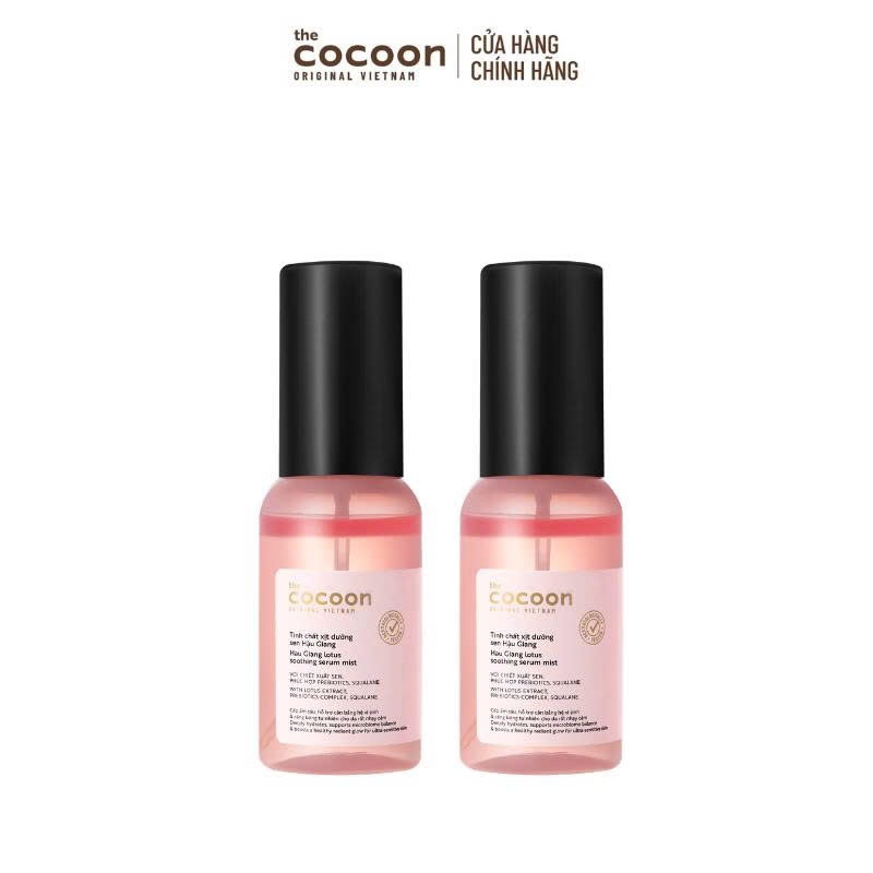 HÀNG TẶNG KHÔNG BÁN - Combo 2 Trial size - Tinh chất xịt dưỡng sen Hậu Giang Cocoon 50ml