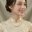 N731 choker dây chuyền ngọc trai nhân tạo sang trọng cho nữ